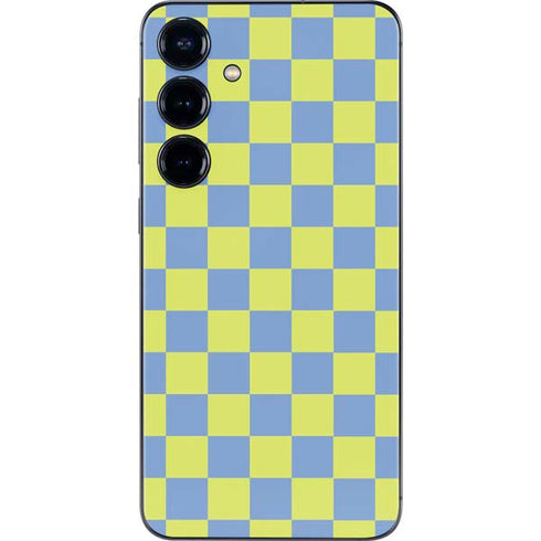 Neon Checkered Galaxy S25 Skin